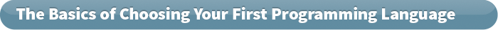 The Basics of Choosing Your First Programming Language
